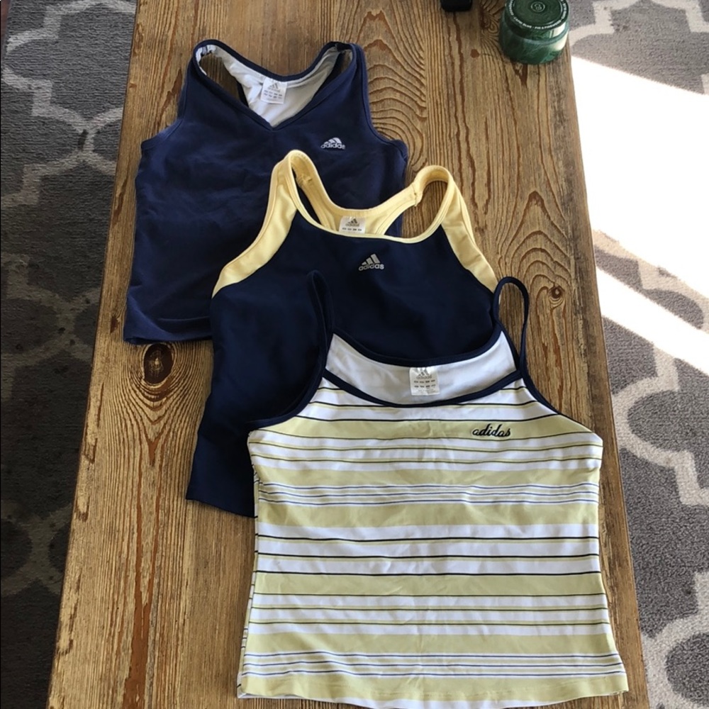Set of 3 Adidas workout tank tops